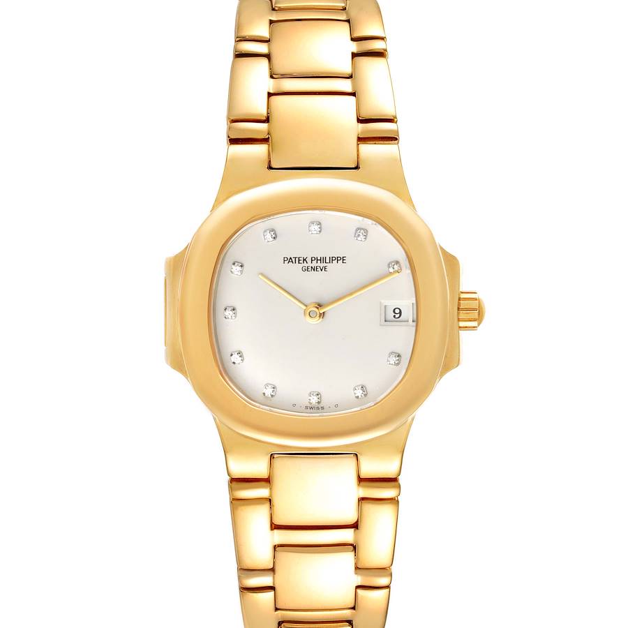 Patek Philippe Nautilus 18K Yellow Gold Diamond Ladies Watch 4700 (Full payment for Peter Brant) SwissWatchExpo